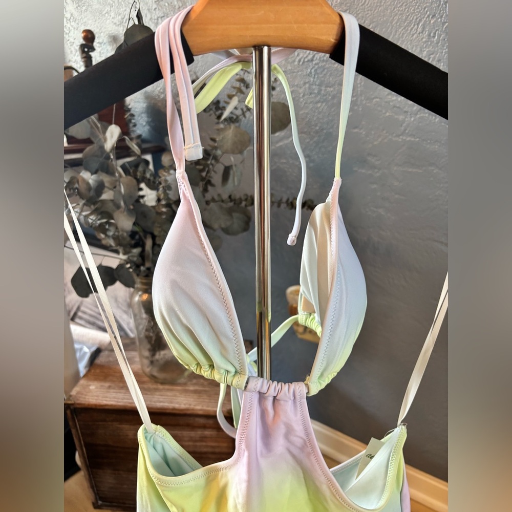Aerie Cut Out String One Piece Swimsuit NWT - Picture 6 of 8